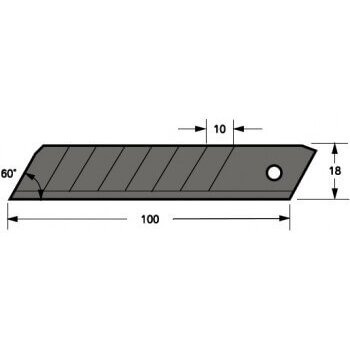 Laužomos geležtės TAJIMA Endura 18mm LCB-50 (10 vnt.)