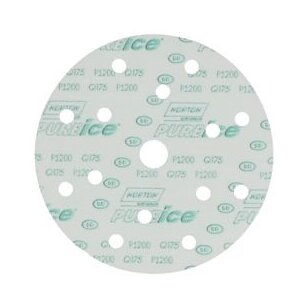 Norton Kibus šlifavimo diskas Q175 Pure Ice 150x18 P1200 15 skylių Norgrip (plėvelės pagrindu)