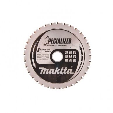 Pjovimo diskas Makita Efficut 150x20 Z33, DCS551, DCS553, metalui (danties storis 1,1mm) (diskinis pjūklas)